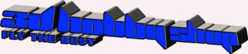 3 Dimensional 3D Hobbyshop decal -blue rc digital decal